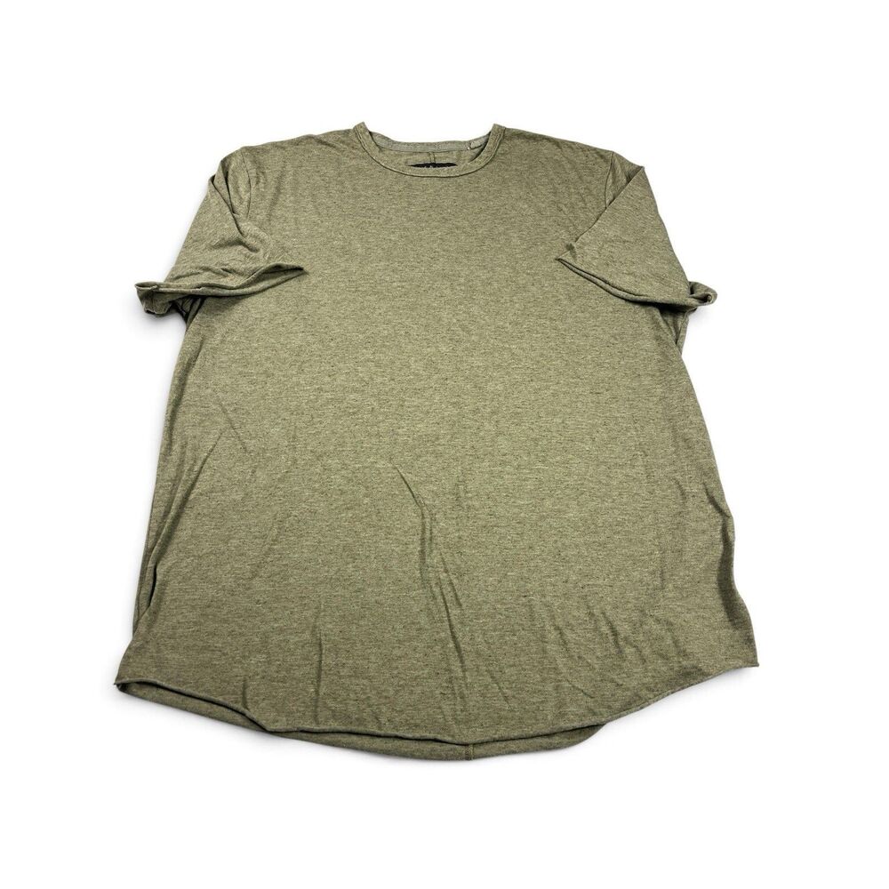 Rag & Bone Mens Basic Short Sleeve T-Shirt Olive Green Laid Back Layering Tee XL